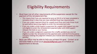Bmv Reinstatement Fee Payment Plan