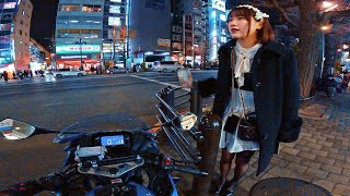 Tokyo 4K Motorcycle Ride | Winter POV | GoPro | Snow