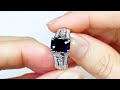 unheated royal burmese blue sapphire ring at 2.98 carat by kat florence. kf07111