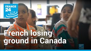 French language steadily losing ground in Canada | Focus • FRANCE 24 English