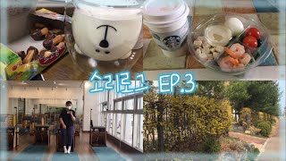 [소리로그]EP 3. 공부하다 화날땐/스타벅스 샐러드 라떼/필라테스/필린이/독학재수/자퇴생