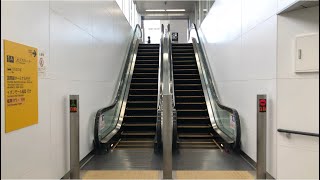 ［エスカレーター］地下鉄福岡空港駅　フジテック製　FUJITEC  escalator