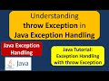 Understanding throw Exception in Java Exception Handling