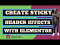 Elementor Tutorial: How to Create a Responsive Transparent Sticky Header with Elementor [FREE]