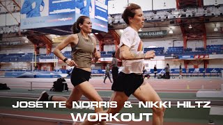 WORKOUT: 4:20 Miler Josette Norris \u0026 World Championship Finalist Nikki Hiltz