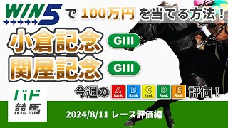 【WIN5で100万円：レース評価編】2024年8月11日（日）小倉記念・関屋記念【競馬】