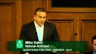 10.04.14 - Question 6: Mike Sabin to the Minister of Police
