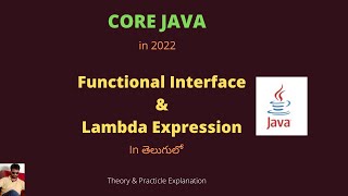 34.Java | Functional Interface | Lambda Expression in Telugu | #tvstreetechnologies