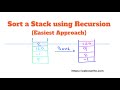 Sort a Stack | Recursion | Programming Tutorials