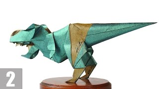 Part2/3 : How to fold Origami T-Rex 摺紙暴龍教學 (Kade Chan) [Transformers/Grimlock/變形金剛/鋼鎖]