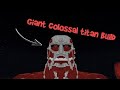 Giant Colossal Titan build in Minecraft