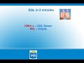 SQL In 2 Minutes  Series - Video 1 - ISNULL in SQL Server | NVL in Oracle