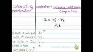 Acceleration Notes Part 1