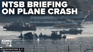 NTSB press conference on deadly mid-air crash between American Airline plane and Army helicopter