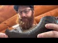 making a shofar from our recent harvest