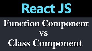 Difference between Function Component and Class Component in React JS (Hindi)