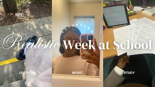 Realistic week at school | revision, study and more revision x