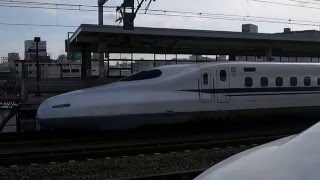 JR東海道新幹線小田原駅 様々な列車が行きかうシーン(1)