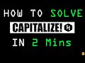 CAPITALIZE | HackerRank | Python Solution
