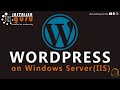 #wordpress installation on windows server #IIS