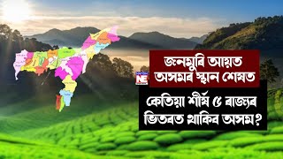 জনমুৰি আয়ত অসমৰ স্থান শেষত। কেতিয়া শীৰ্ষ ৫ ৰাজ্যৰ ভিতৰত থাকিব অসম?