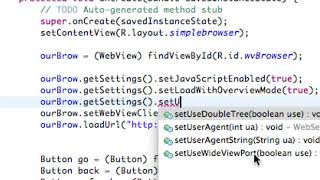 Android Application Development Tutorial 92 WebView Settings YouTube
