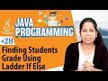 Finding Students Grade Using Ladder If Else - Decision Making Statements in Java - Java Programming