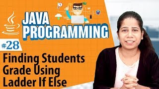 Finding Students Grade Using Ladder If Else - Decision Making Statements in Java - Java Programming