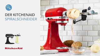 Der KitchenAid-Spiralschneider zum Schälen, Entkernen und Schneiden von Gemüse und Obst