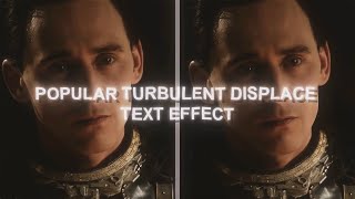 How to Edit Popular Turbulent Displace Text Effect | After Effects Tutorial