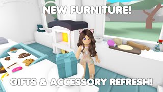 NEW Furniture with the GIFT \u0026 ACCESSORY REFRESH in Adopt me! (How to do it)