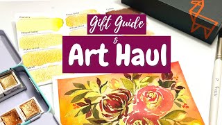 Etchr Art supplies for watercolour and gouache artists! Art Haul \u0026 Gift Guide!