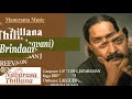 thillana brindavani sreevalsan j menon