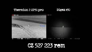 Pulsar Thermion 2 xp5 pro vs Pulsar Digex c50. Distance 150m #pulsar #thermion #digex #hunting