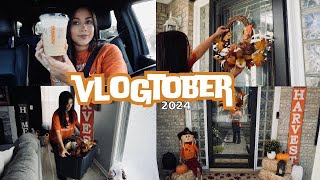 Decorating for fall, Dunkin' Delights, and Walmart stop!  *vlogtober 2024*