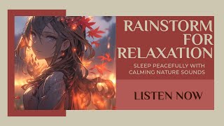 Relax INSTANTLY With Rain Storm Sounds and Anime Visuals to Fall Asleep Fast!