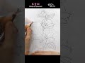 우리나라 우리꽃 무궁화 스케치와 전사과정 rose of sharon drawing