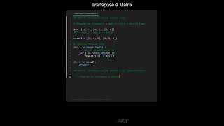 Transpose a Matrix in Python | Python Examples | Python Coding Tutorial | Python Coding Interview