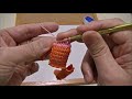 ⑤【100均刺繍糸】×かぎ針4号×アフガン編み＝可愛いポーチが出来ました。how to crochet tunisian stitch a cute pouch