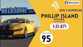 iRacing PHILLIP ISLAND (Australia)  1:31.871 GEN 3 V8 SUPERCAR