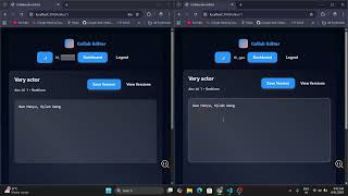 Collaborative editing system Demonstration