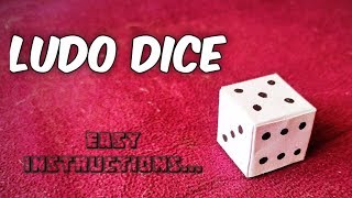 How to make paper dice | origami ludo dice | paper cube | #origami #dice