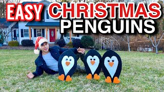 EASY CHRISTMAS PENGUIN FAMILY DIY! - TUTORIAL