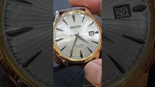 |鐘錶店拍|香檳的閃耀光彩，釋放奢華與優雅 SEIKO PRESAGE SRPB44 #SEIKO #雞尾酒 #機械錶