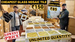 Cheapest MOSAIC TILE In Delhi || ₹85 FOAM MARBLE TILE || Retail n Wholesale || Home Interior Items