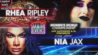 WWE Saturday Night’s Main Event 2025 Rhea Ripley vs Nia Jax Women's World Title Official Match Card