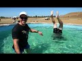 Car Vs. Swimming Pool from 150ft (Extreme Water Catching Battle)