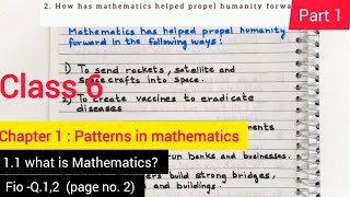 Chapter 6 Patterns in Mathematics: Part 1 ( page 1 & 2) #class6thmaths #ncertmaths