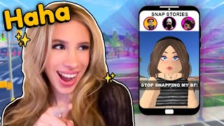 STALKING People with "SNAP STORIES" in LIFE TOGETHER on ROBLOX...