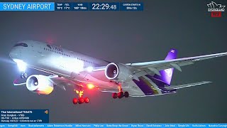 🔴 NIGHT PLANE SPOTTING @ Sydney Airport w/ Kurt + ATC 🔴